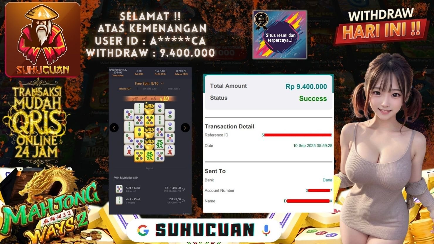 SUHUCUAN JACKPOT SLOT MAHJONG WAYS 2
